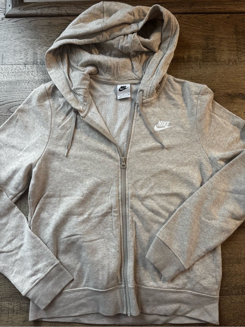 Nike Women's Heather Gray Full-Zip Hooded Jacket